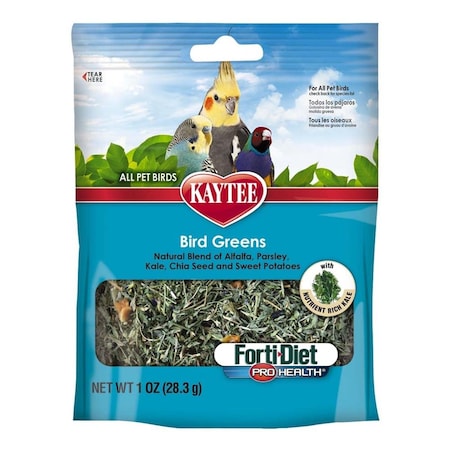 Kaytee Products 1 oz Forti Diet Prohealth Bird Greens Chia Sweet Potato Bird Food 071859949260